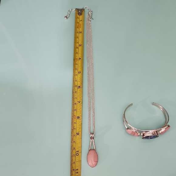 Jay King DTR .925 Sterling Silver Necklace & Reversible Cuff Bracelet - Picture 10 of 10